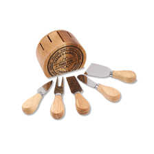 Messerblock aus Holz mit 5 Ksemessern