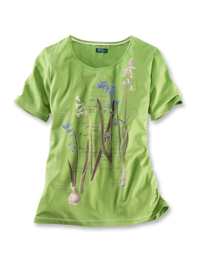 Damen-T-Shirt mit Blumenmotiv
