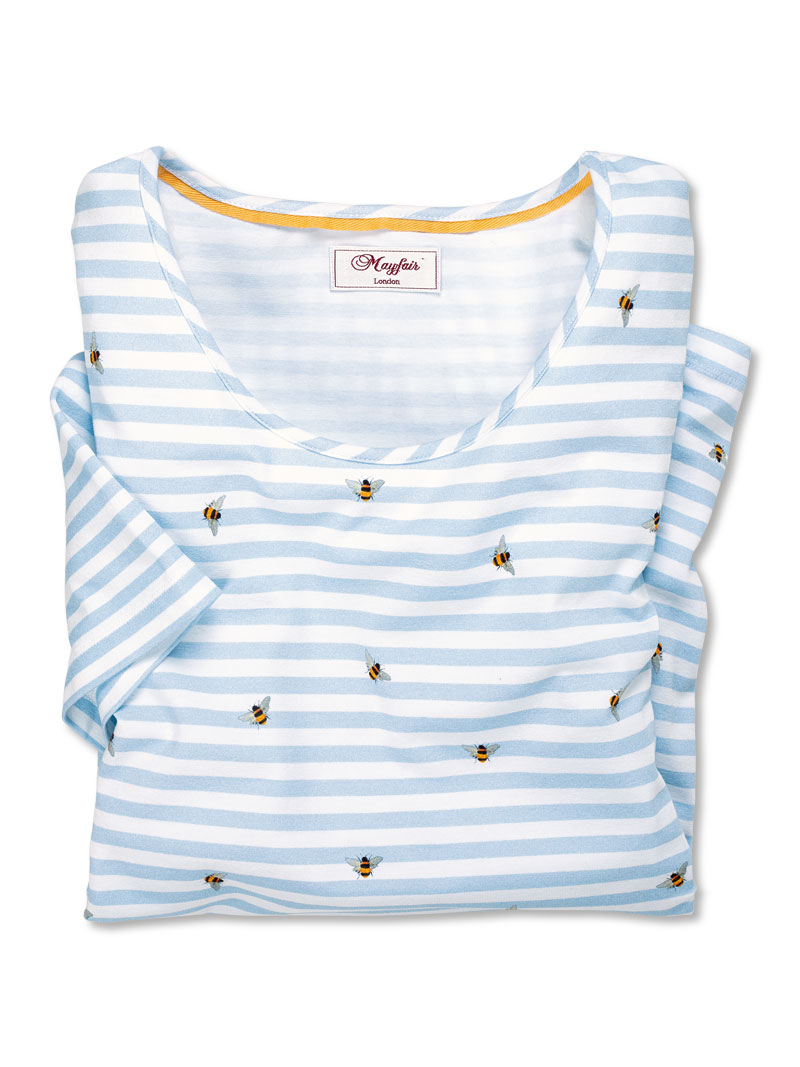 Produktbild zu Streifenshirt mit Bienen f�r Damen