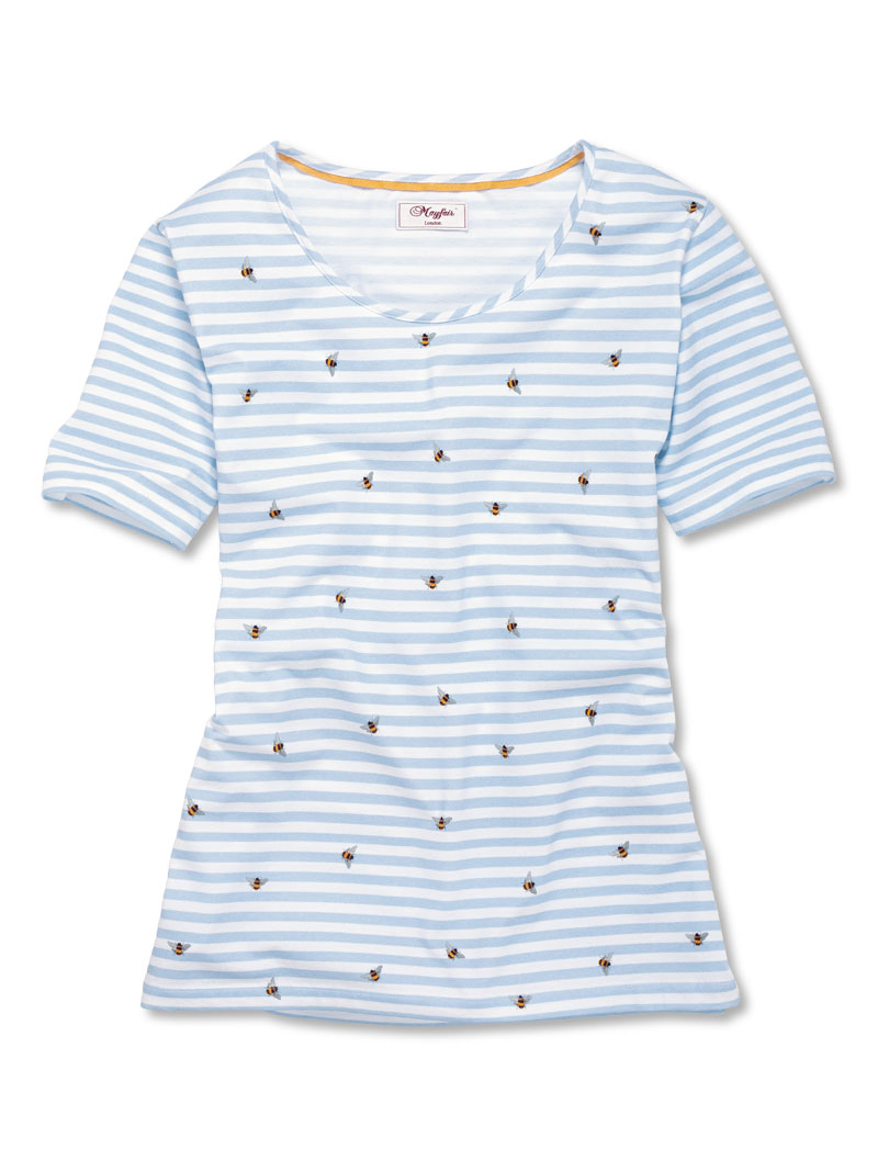 Alternatives Bild 1 zu Streifenshirt mit Bienen f�r Damen