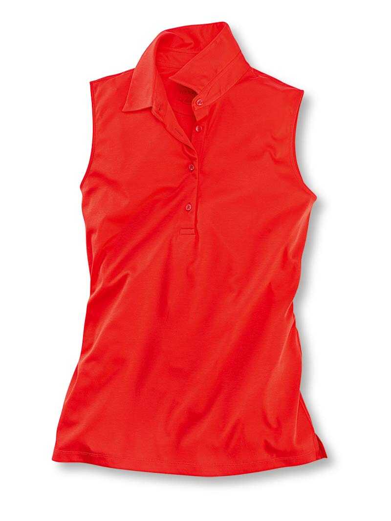 Produktbild zu rmelloses Damenpoloshirt