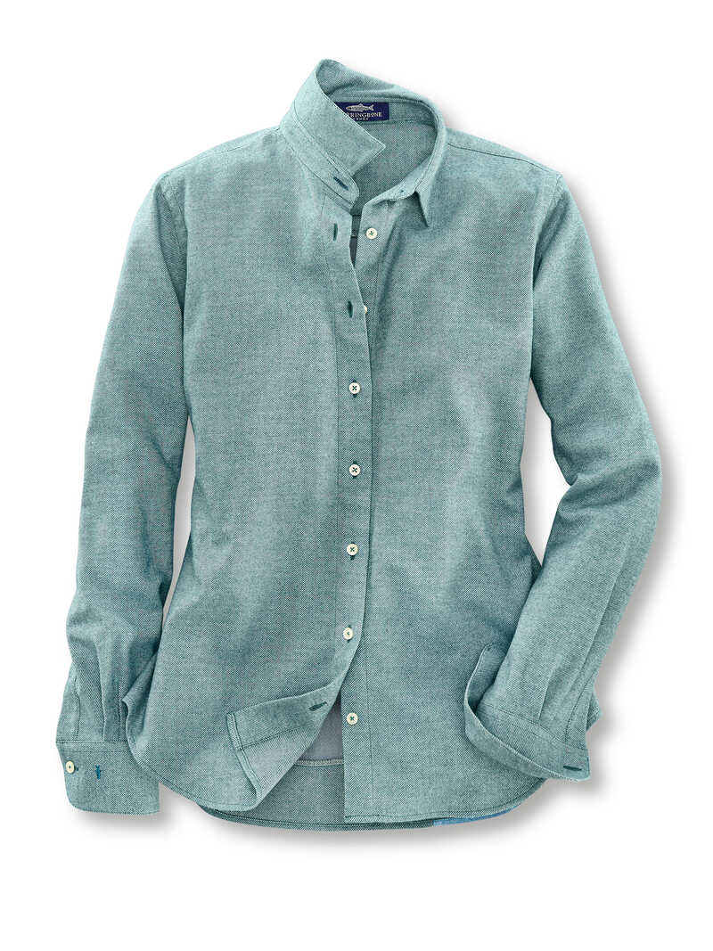 Alternatives Bild 1 zu Flanell-Bluse im Herrenhemdenstil