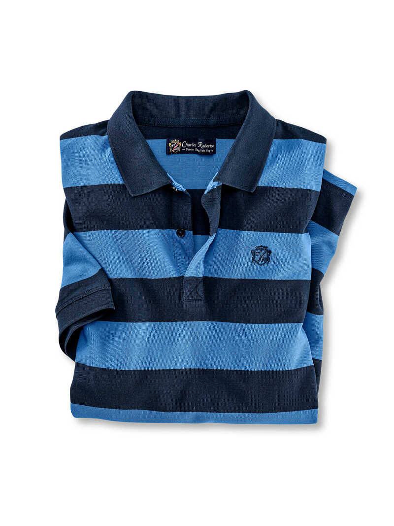 Alternatives Bild 1 zu Herren-Poloshirt mit Regattastreifen
