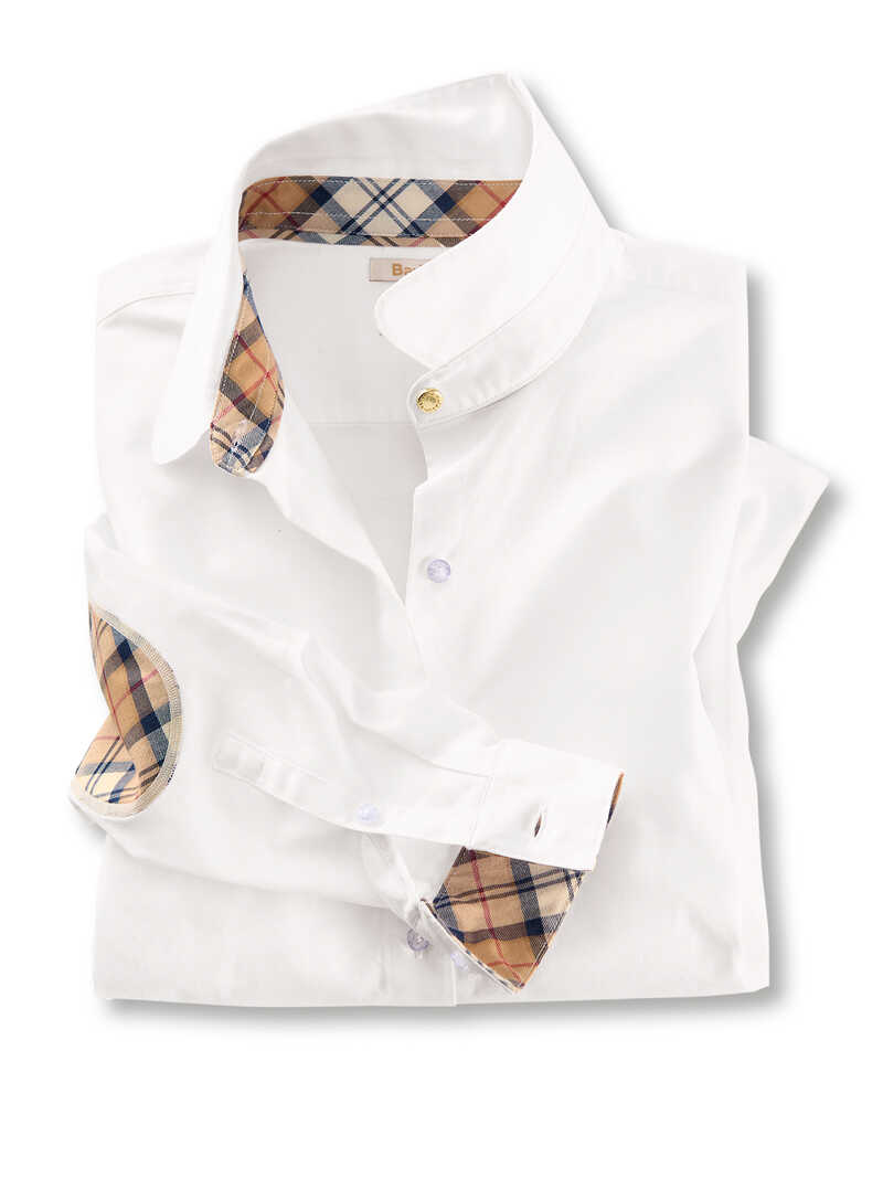 Produktbild zu Weie Barbour-Bluse mit Bubikragen