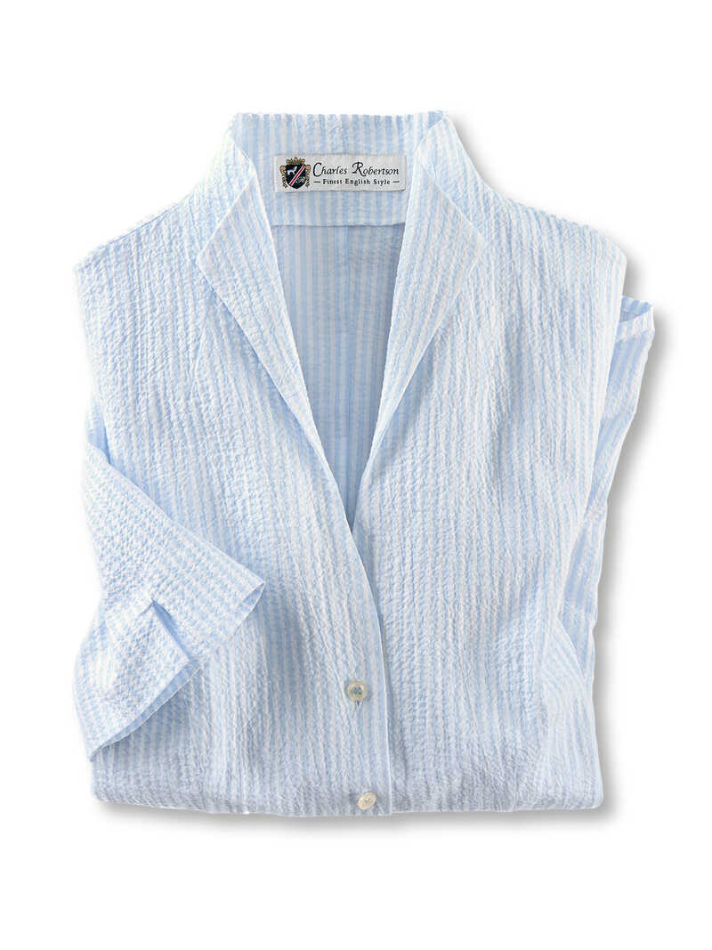 Alternatives Bild 2 zu Seersucker-Kelchkragenbluse