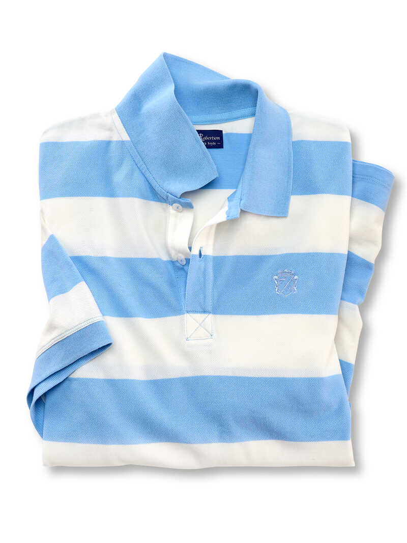 Produktbild zu Poloshirt mit Regattastreifen