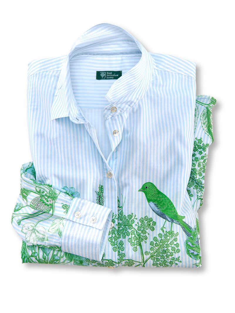 Alternatives Bild 1 zu Streifenbluse mit Blumen