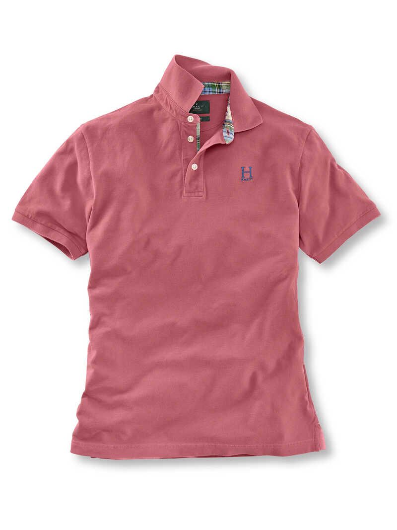 Alternatives Bild 1 zu Rosa Herrenpolo Pique-Strick