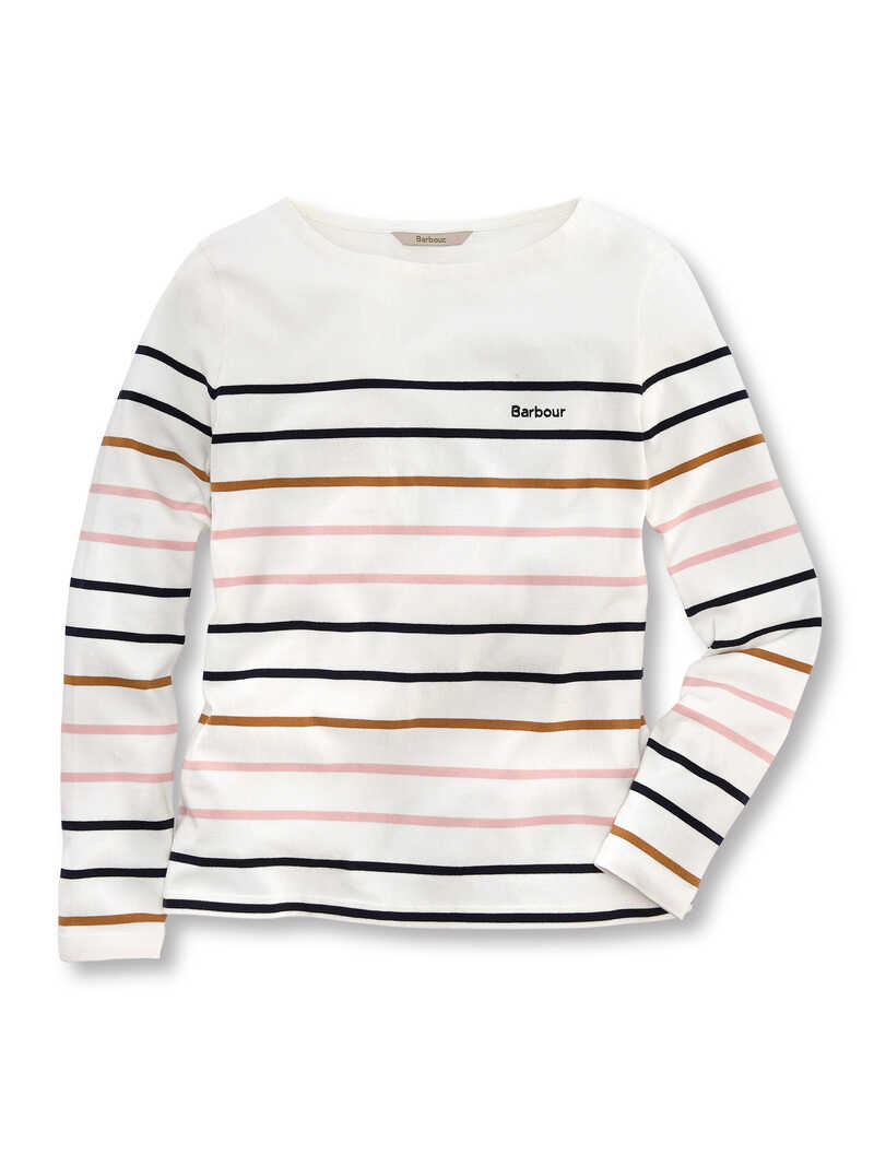 Produktbild zu Weies Ringelshirt Hawkins