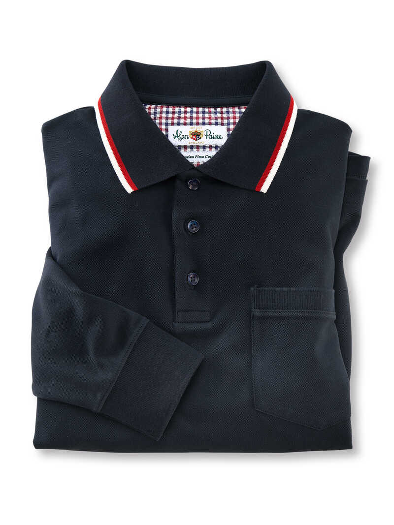 Produktbild zu Herren-Poloshirt Pima-Baumwolle