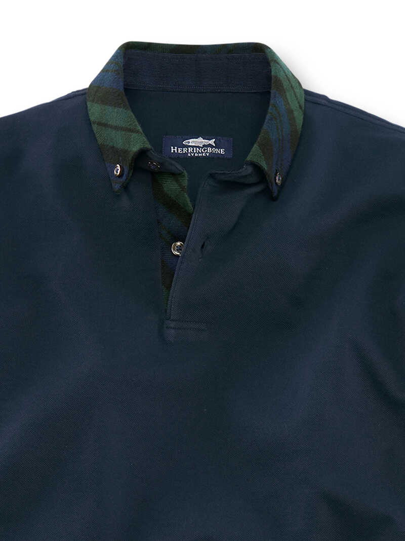 Alternatives Bild 2 zu Herren-Poloshirt mit Black-Watch-Kragen