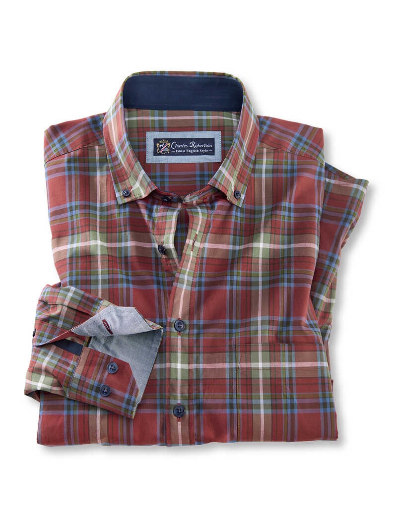 Produktbild zu Popeline-Karohemd