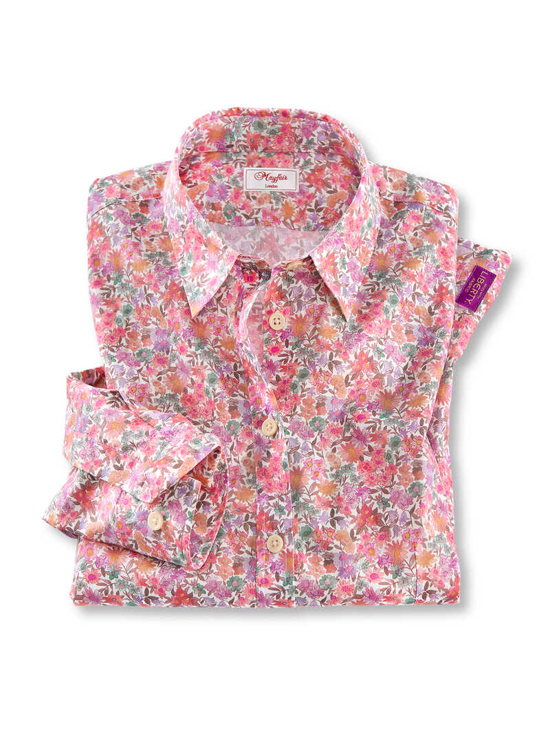 Produktbild zu Blmchen-Bluse mit Liberty-Print Autumn Rose