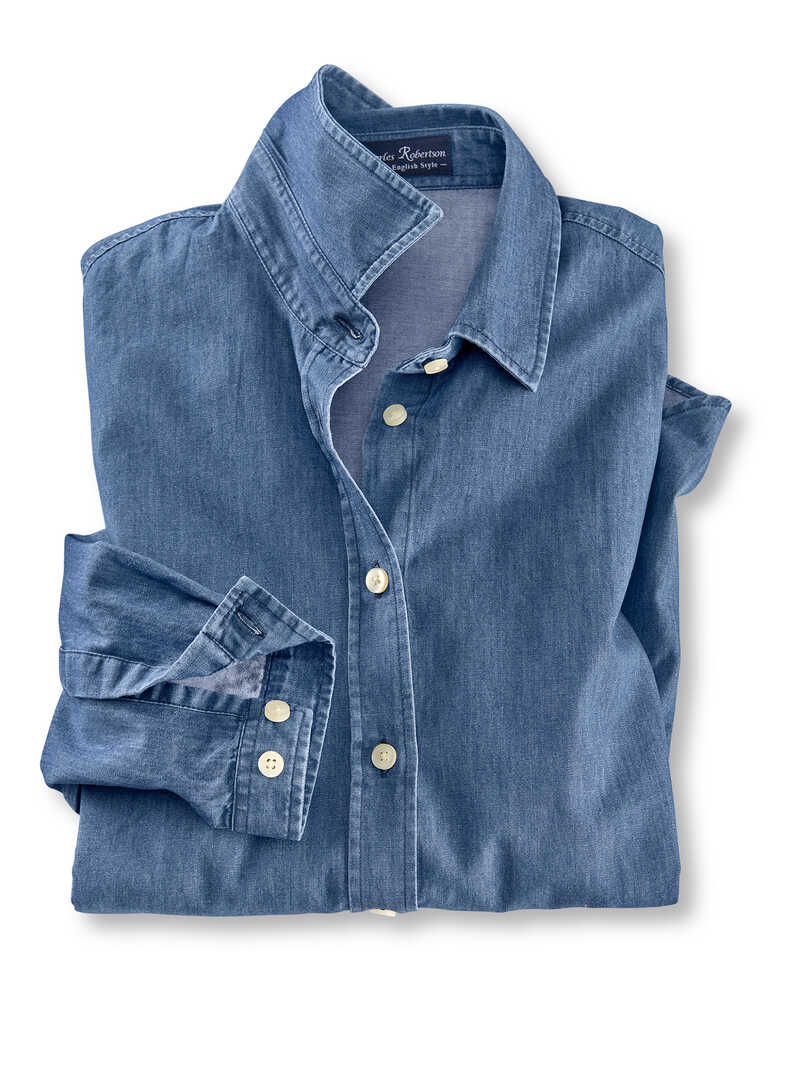 Produktbild zu Klassische  Jeansbluse