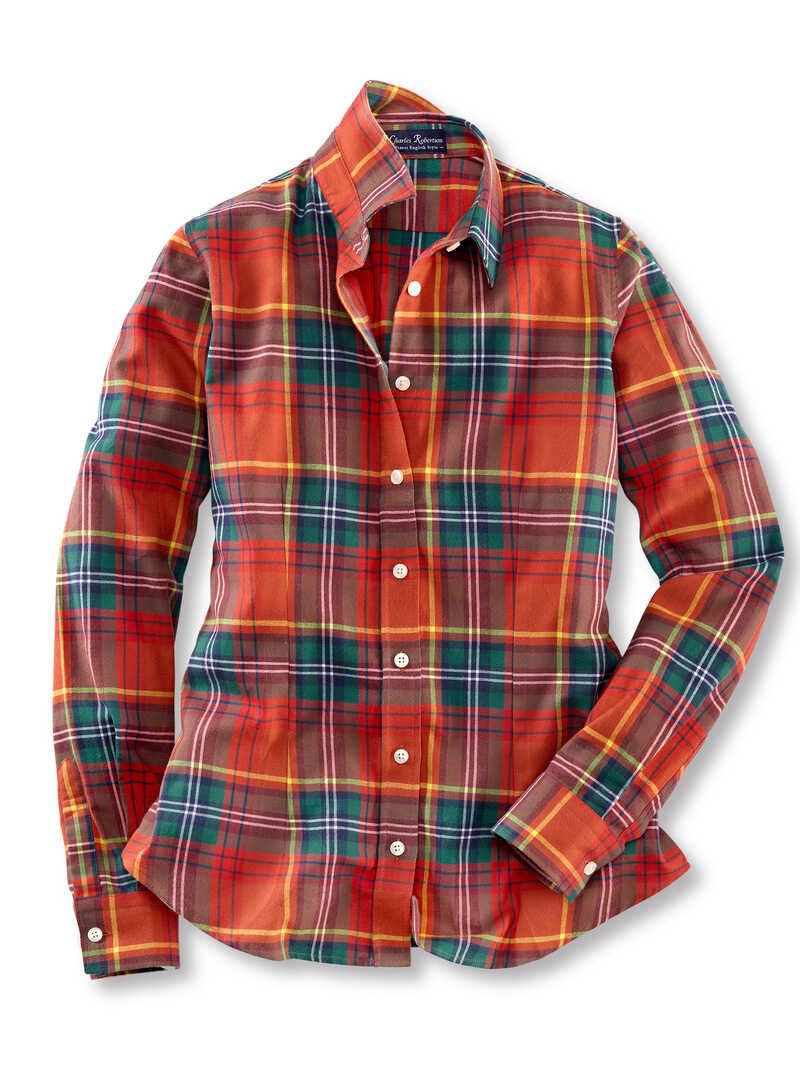 Produktbild zu Flanell-Karobluse