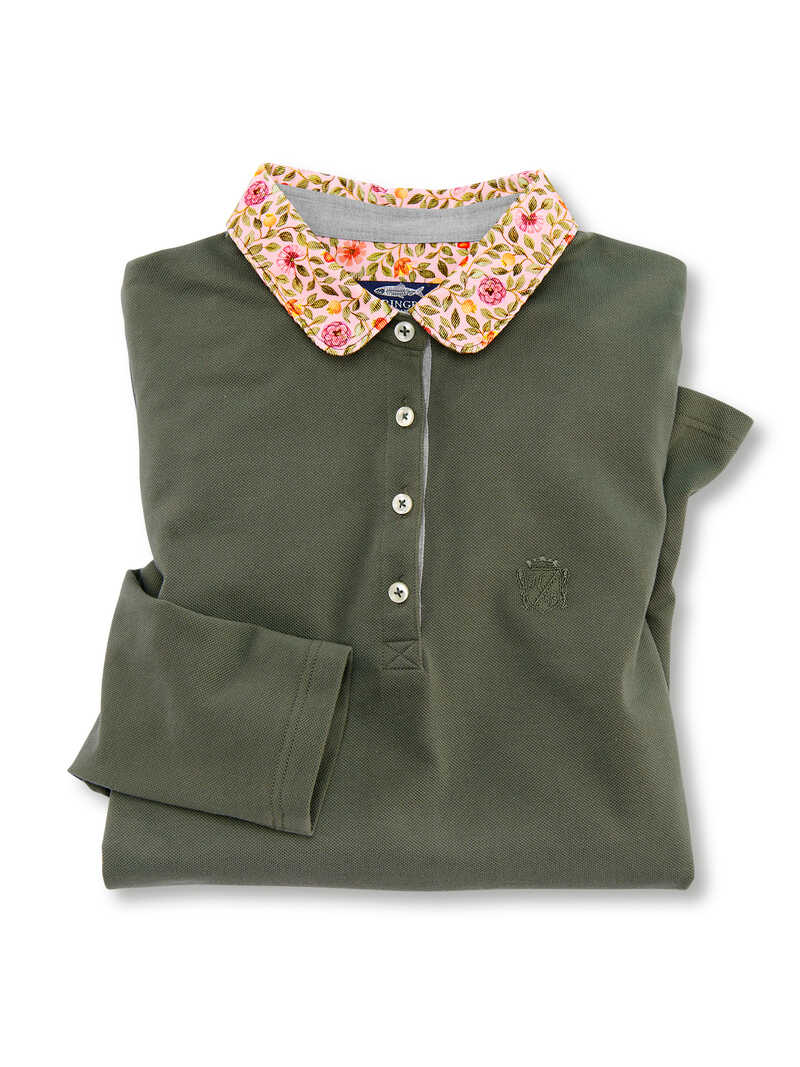 Produktbild zu Poloshirt mit Liberty-Cordkragen