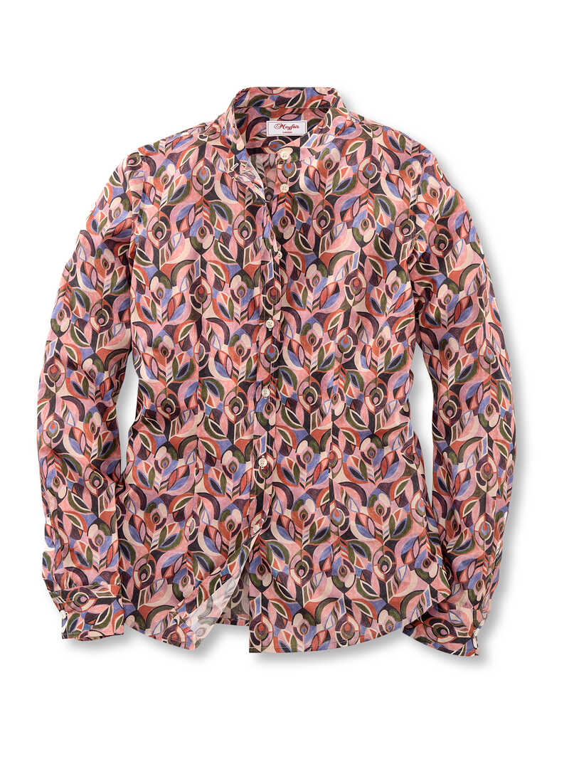 Alternatives Bild 1 zu Liberty-Bluse Peacock mit Stehkragen