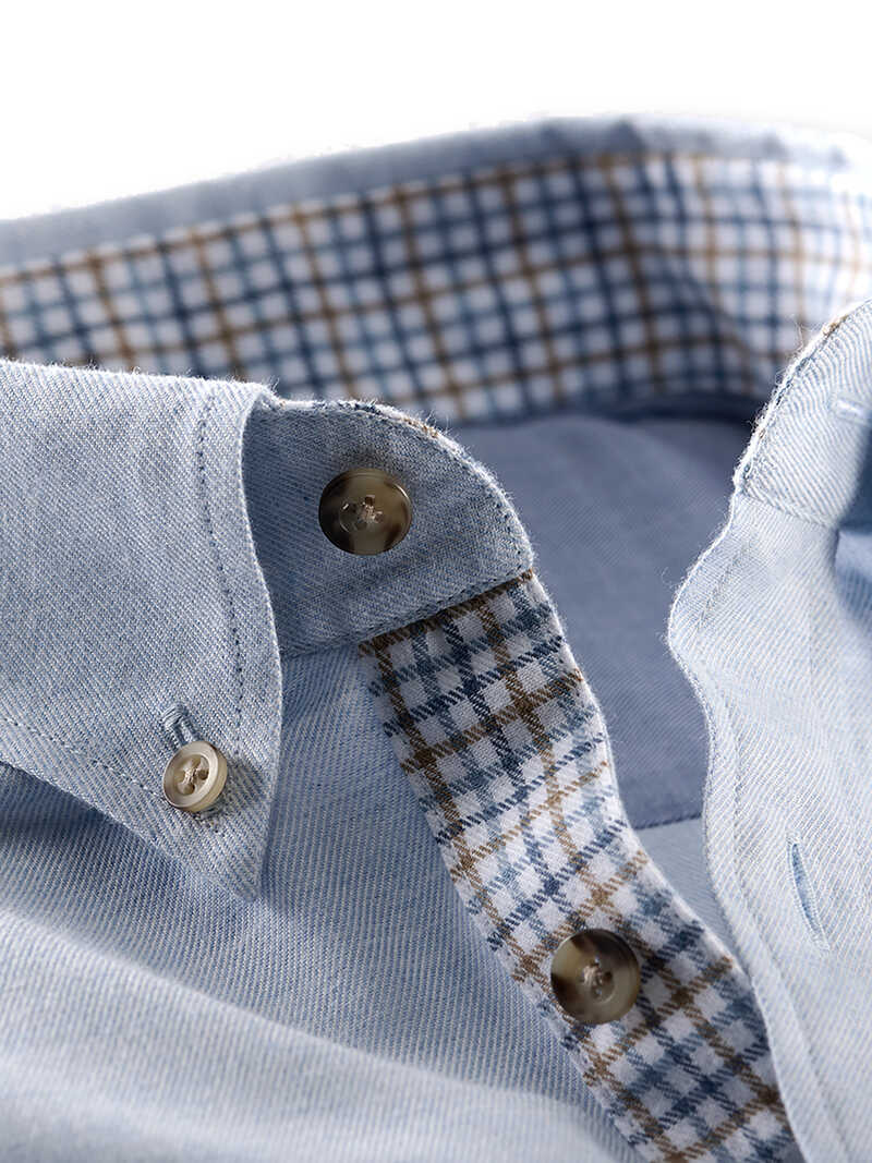 Alternatives Bild 3 zu Flanellhemd mit Tattersallgewebe