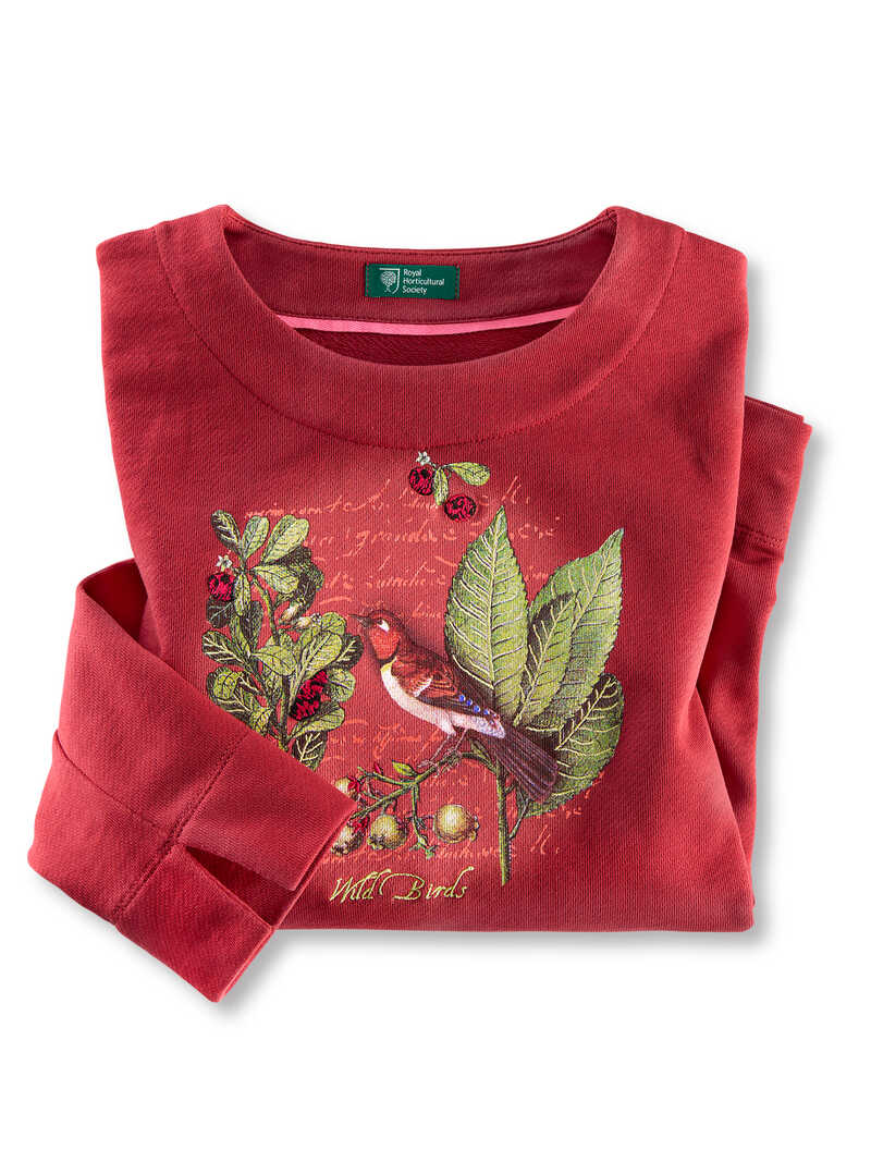 Produktbild zu Rotes Sweatshirt Wild Bird