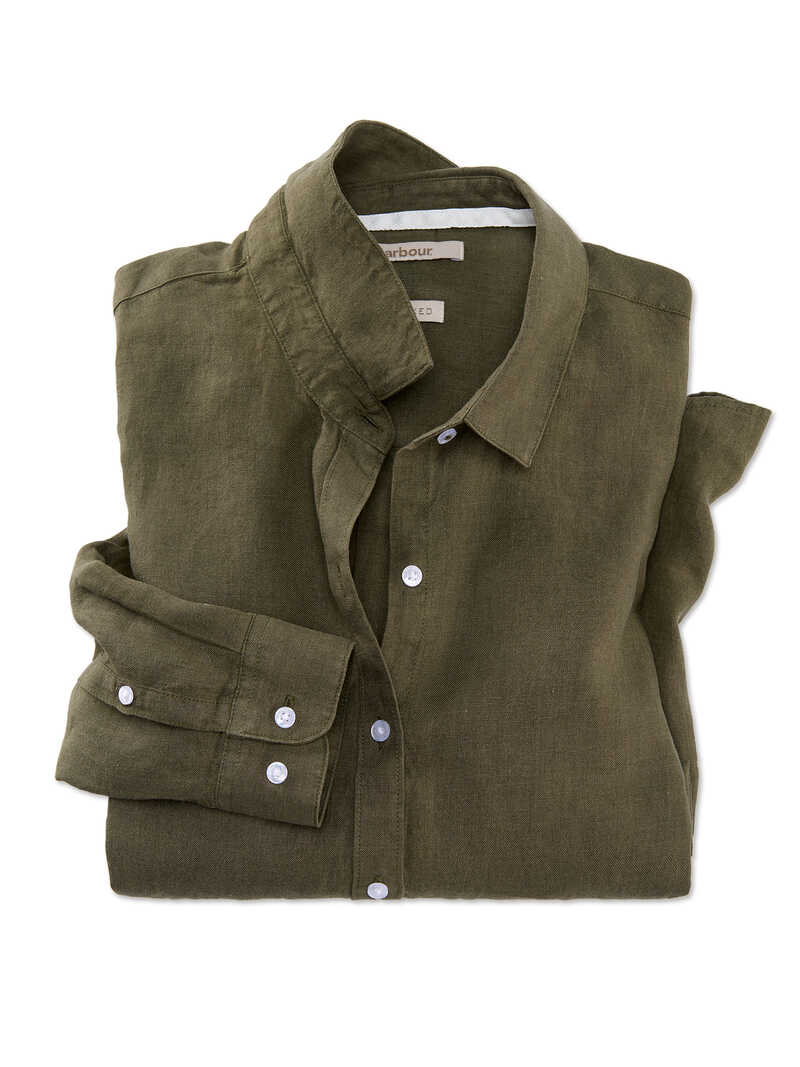 Produktbild zu Leinen-Damenbluse