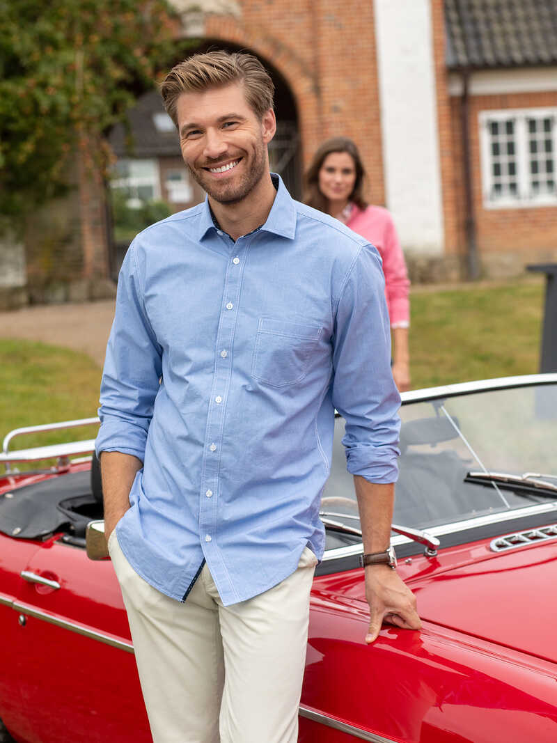 Alternatives Bild 1 zu Hemd mit Mini-Hahnentritt-Dessin