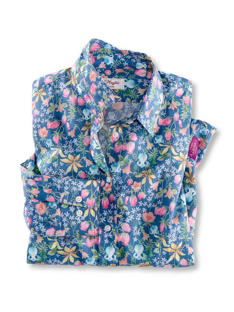 Produktbild zu  Mayf. Da Liberty Bluse Floral navy