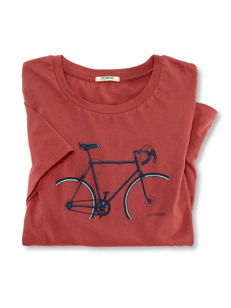 Alternatives Bild 1 zu Shirt Bike Sunset aus Bio-Baumwolle
