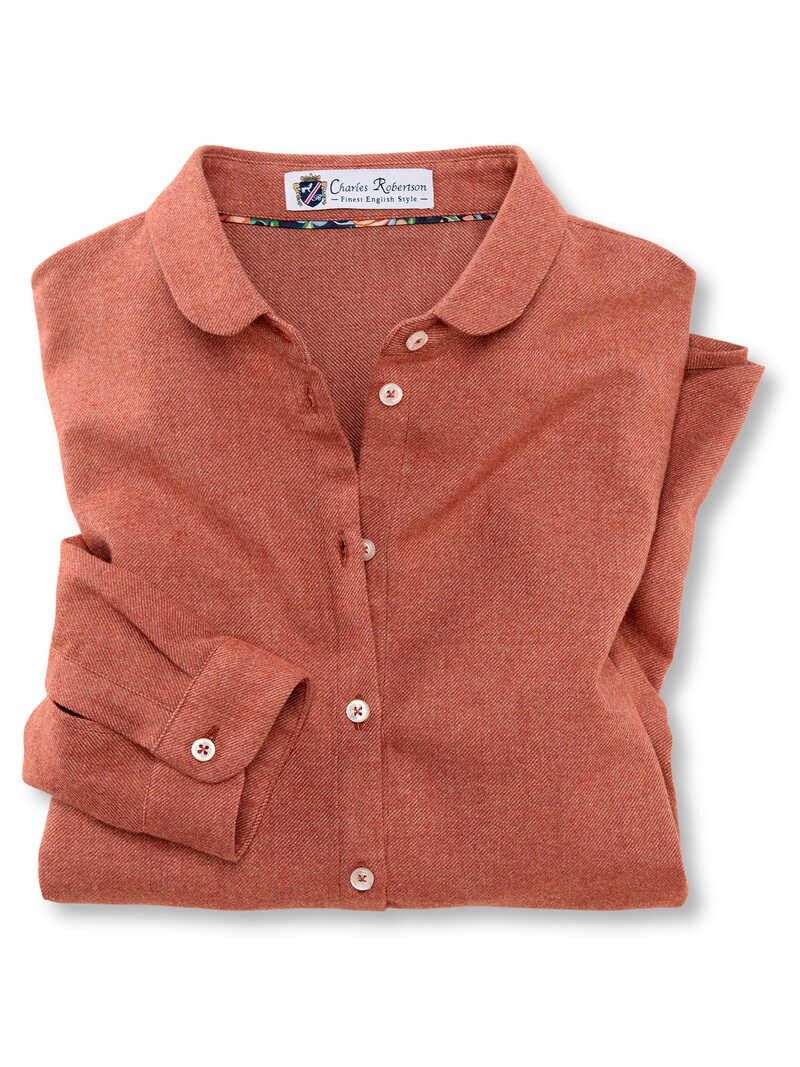 Produktbild zu Flanell-Bubikragenbluse