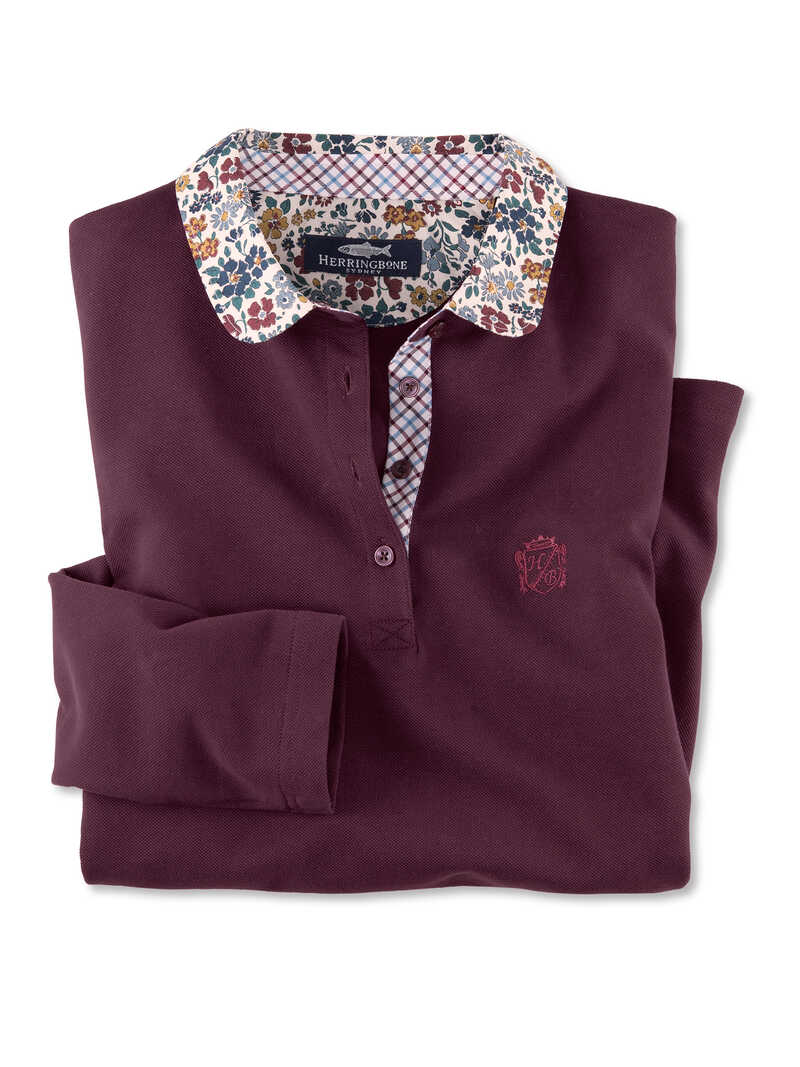 Produktbild zu Poloshirt mit Libertykragen