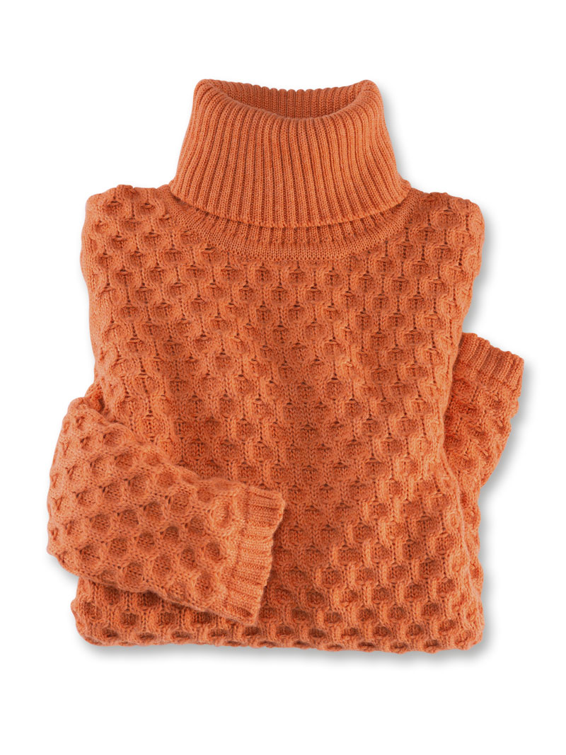 pullover damen orange rot