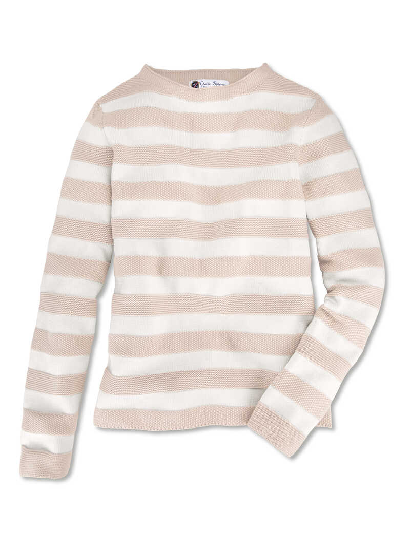 Alternatives Bild 1 zu Streifenpullover f�r Damen aus Bio-Baumwolle