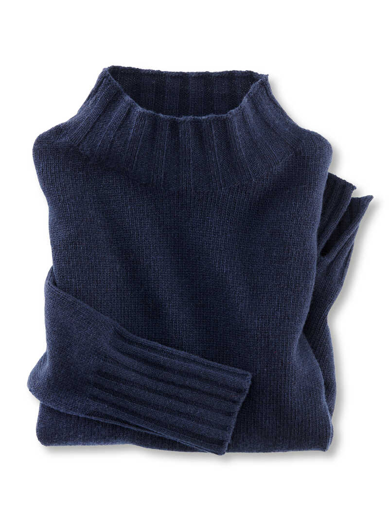 Produktbild zu Turtleneck-Strickpullover fr Damen