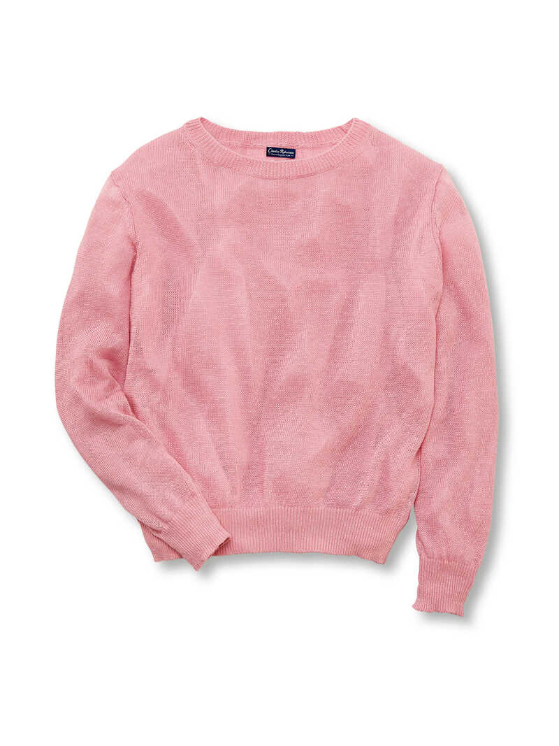 Alternatives Bild 1 zu Rosa Leinen-Sommerpullover