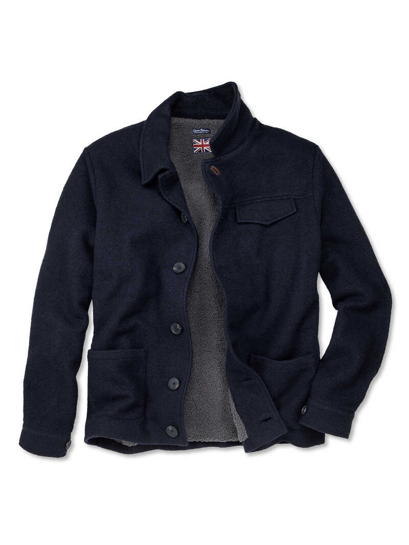 Produktbild zu Herren-Overshirt aus Wollwalk