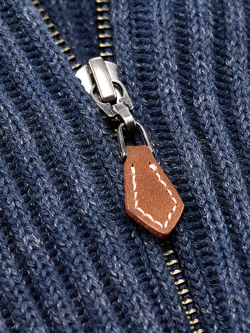 Alternatives Bild 3 zu Grauer Zip-Cardigan