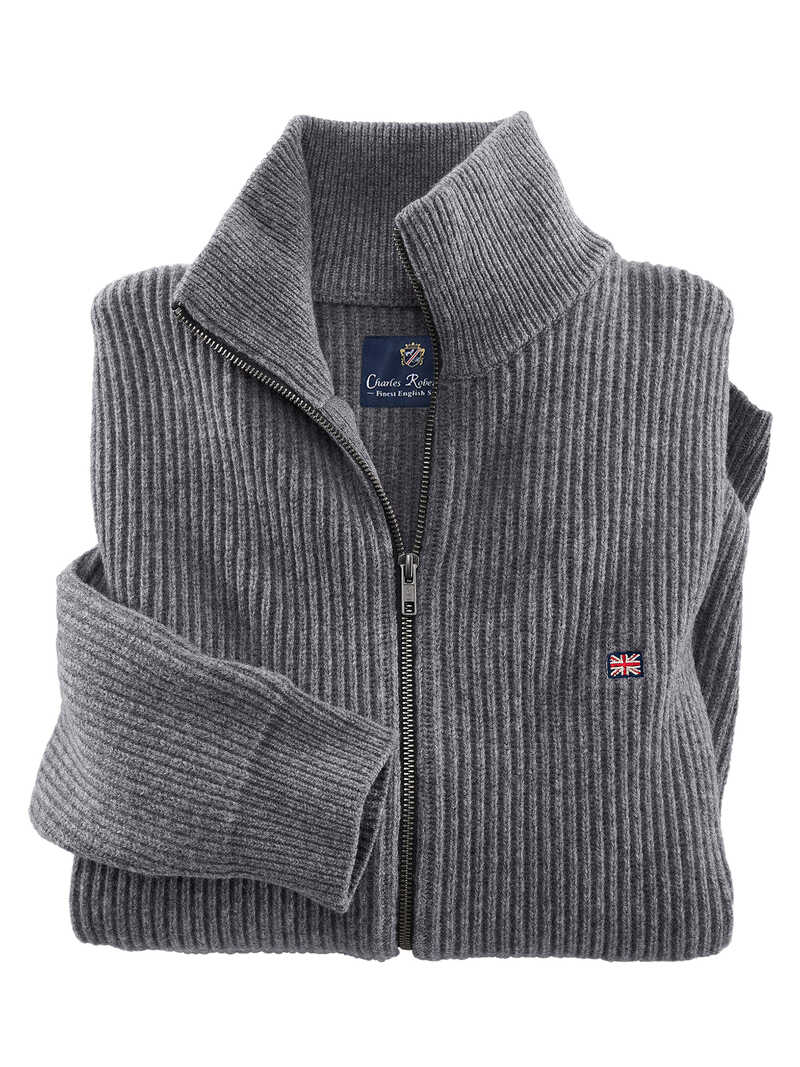 Produktbild zu Lambswool-Zip-Cardigan Hugh