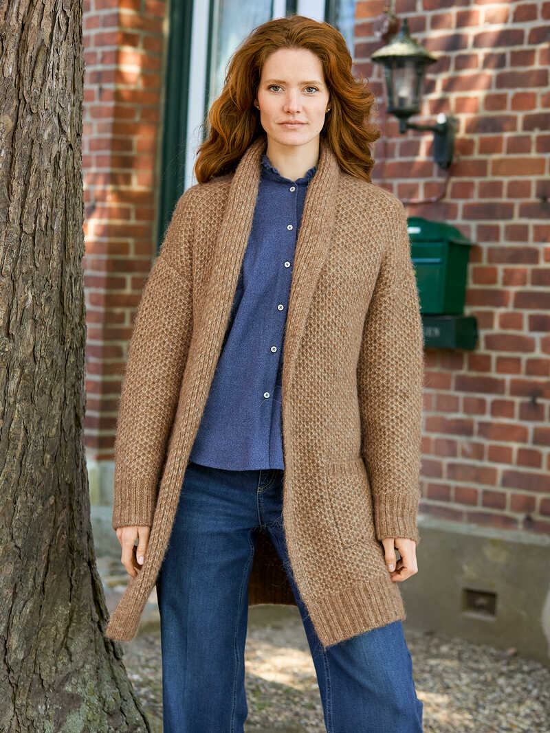 Alternatives Bild 1 zu Schalkragen-Cardigan