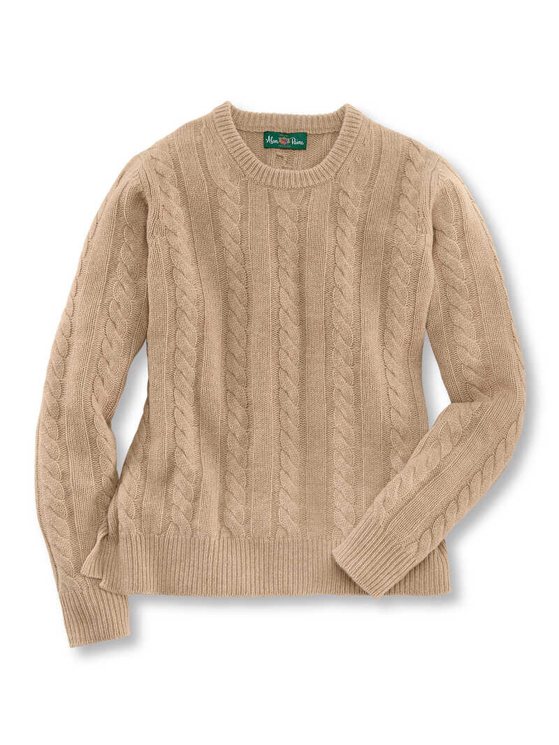 Produktbild zu Zopfstrick-Pullover mit Kaschmir