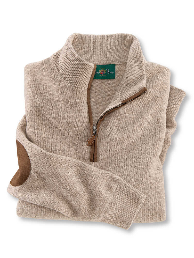 Produktbild zu Lambswool-Troyer mit rmelpatches