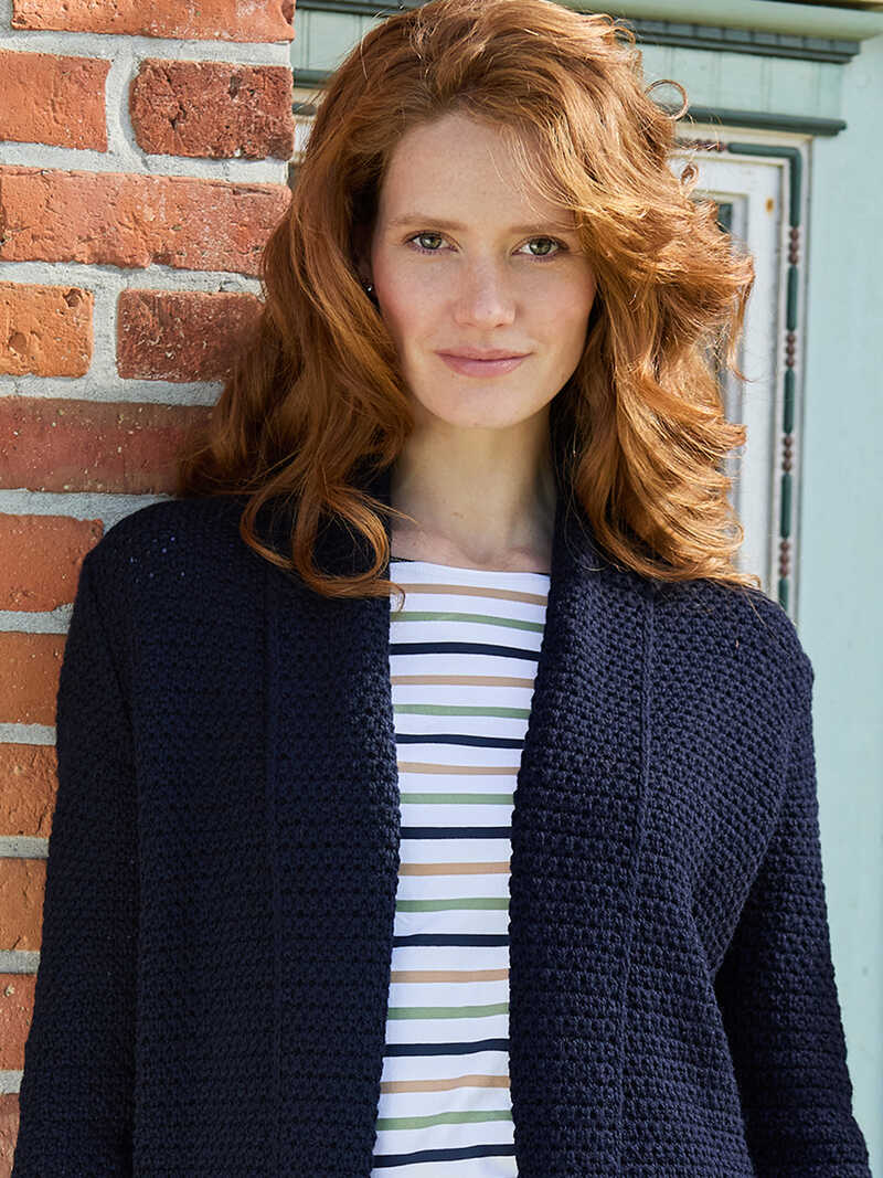 Alternatives Bild 2 zu Irischer Cardigan mit Schalkragen