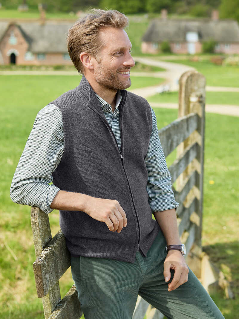 Alternatives Bild 2 zu Strickweste aus Merinowolle