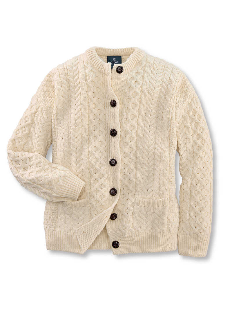 Produktbild zu Aran-Zopfstrickjacke