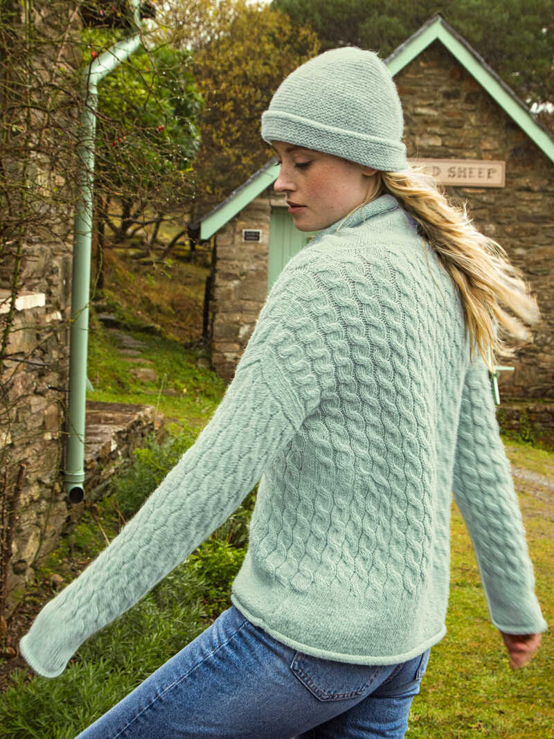 Alternatives Bild 1 zu Rollkragenpulli mit Zopfstrick