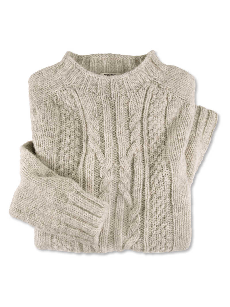 Produktbild zu Schottischer Zopfstrickpullover