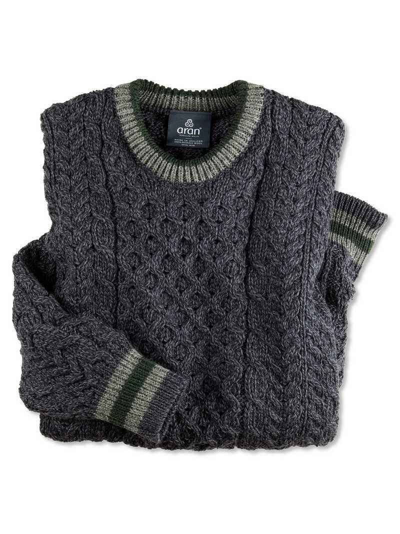 Produktbild zu Irischer Aran-Zopfstrickpullover