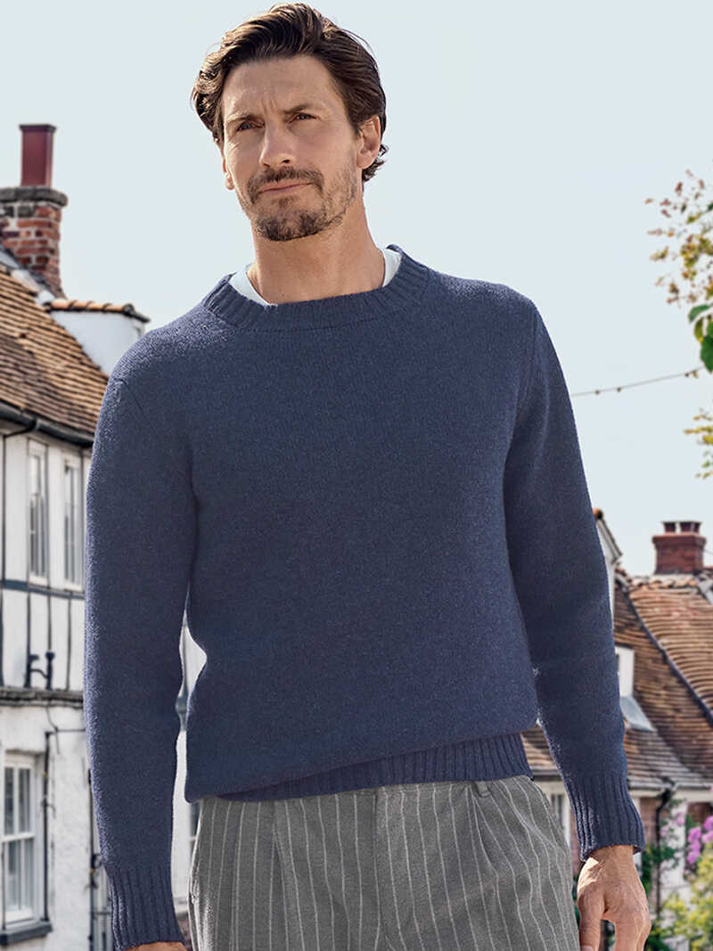 Alternatives Bild 3 zu Schurwollpullover aus Geelong Lambswool mit rmelpatches