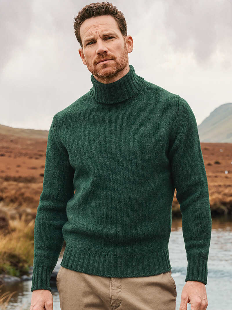 Alternatives Bild 3 zu Grner Rollkragenpullover Geelong Lambswool