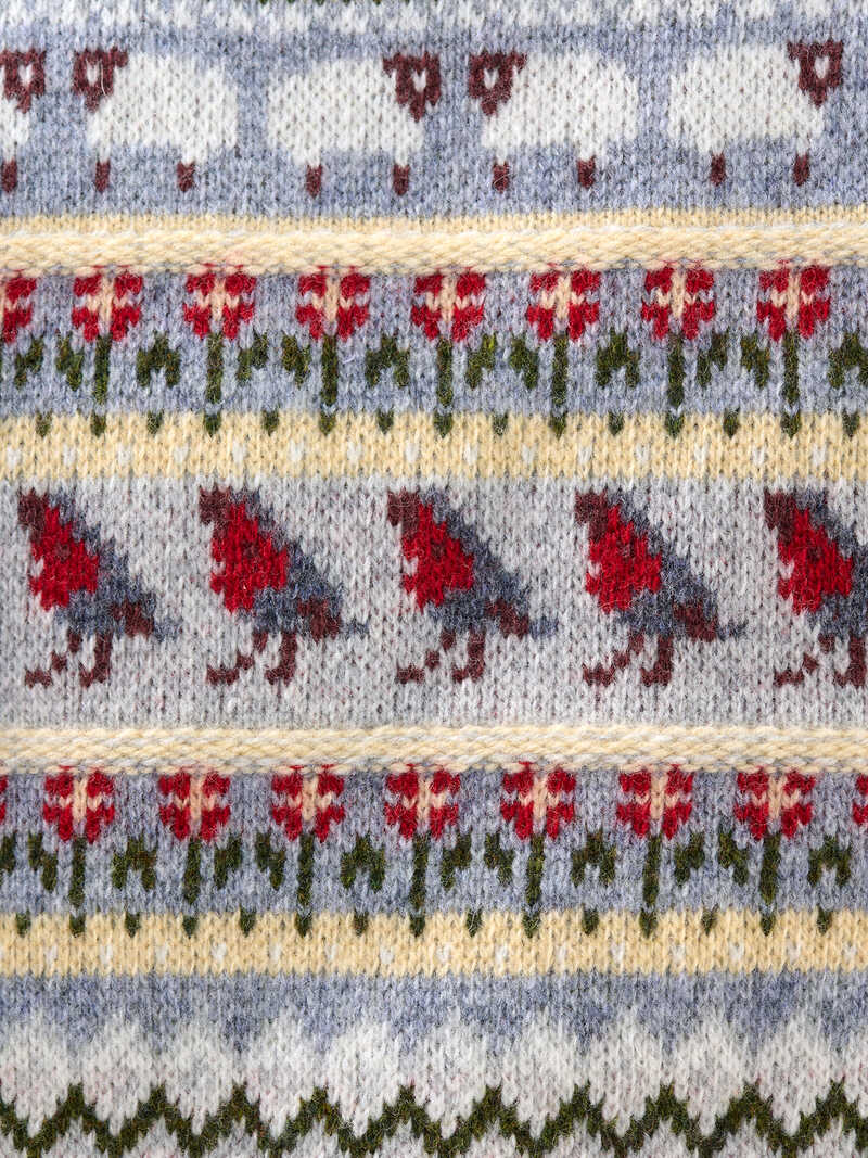 Alternatives Bild 4 zu Fair-Isle-Strickjacke Sheep and Robins