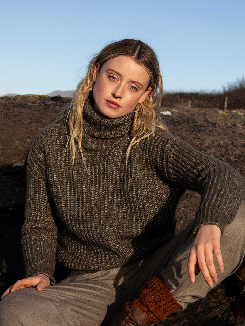 Alternatives Bild 1 zu Oversized-Rollkragenpullover