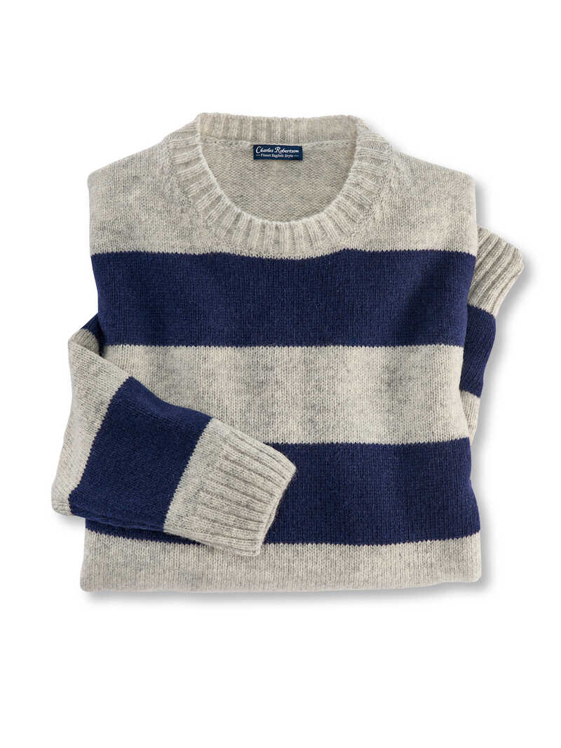Produktbild zu Pullover mit Blockstreifen